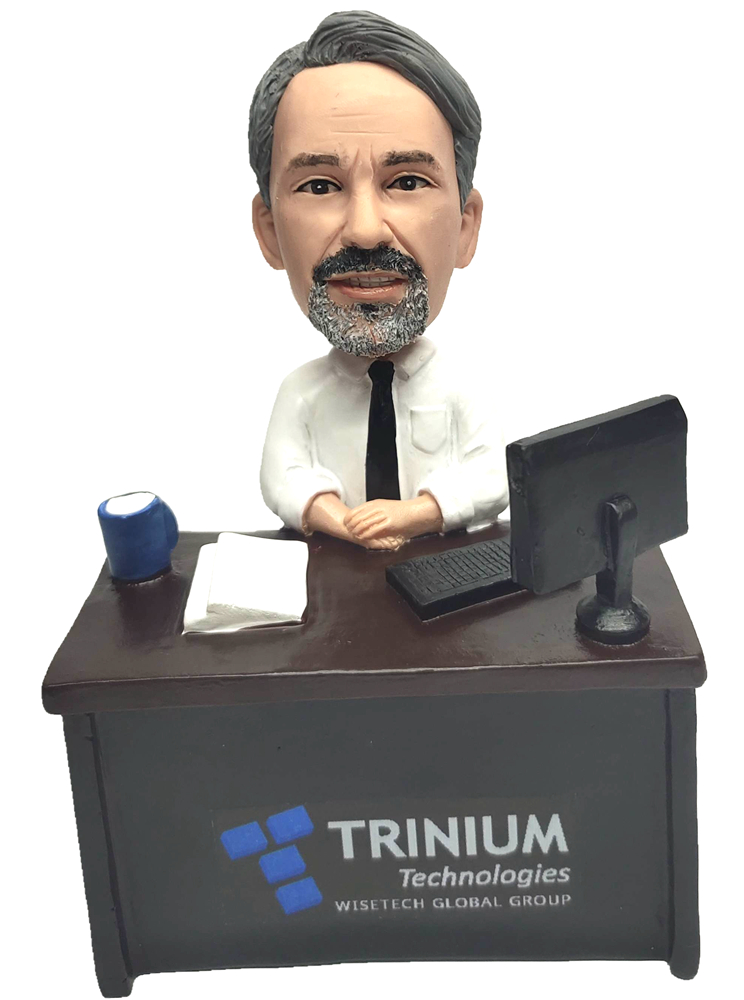 Custom Bobbleheads Boss At Office Desk Bobble heads Gifts For Boss
