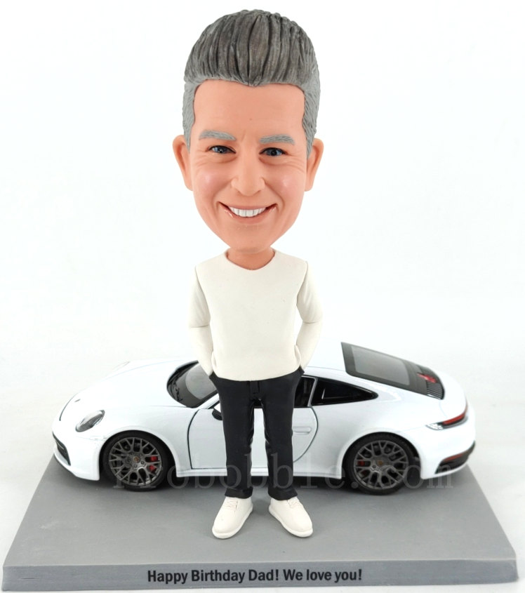 Custom bobbleheads gifts for car fans Personalized 911 Carrera [911wN