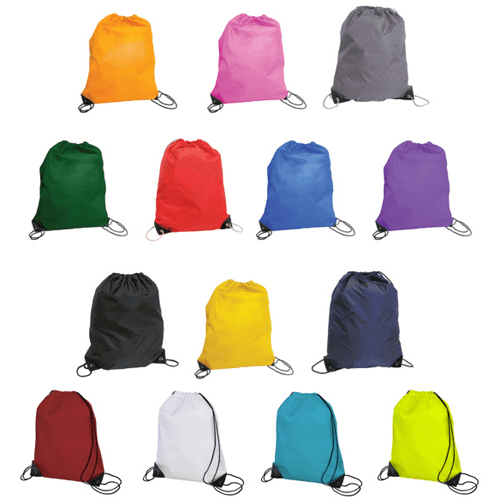 Nylon Drawstring Bag bags Probos Promotions Ltd