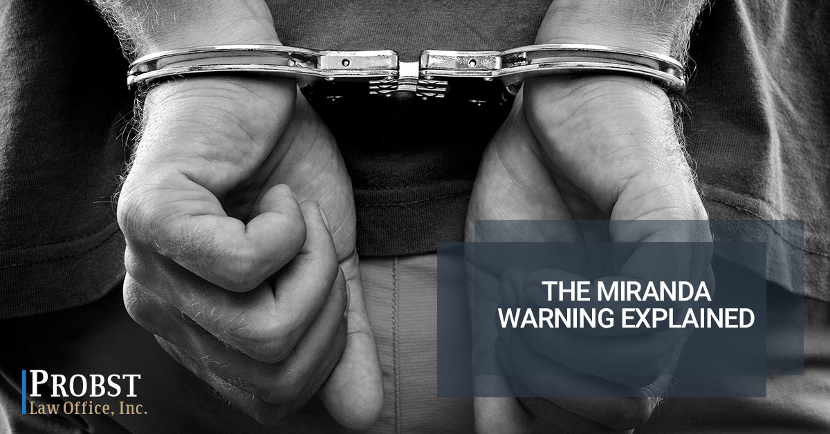Defense Attorney in Columbus Understand Your Rights Probst Law Office
