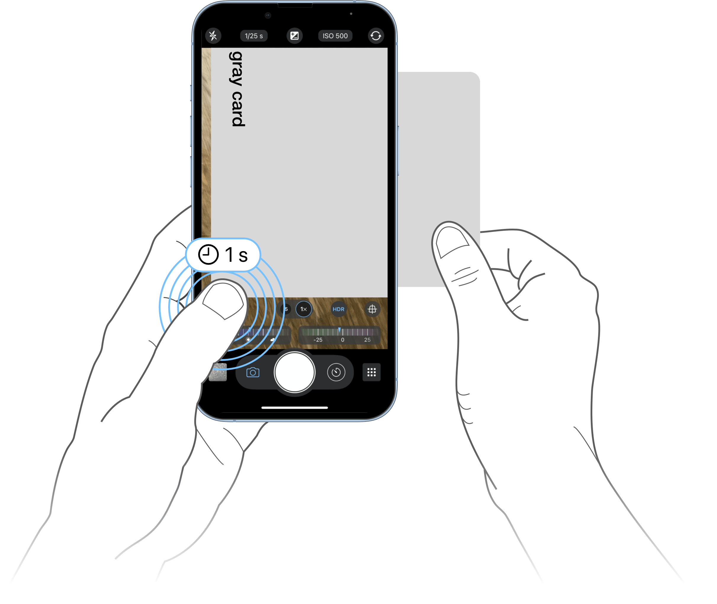 ProCamera Graycardcalibration with ProCamera GrayCard