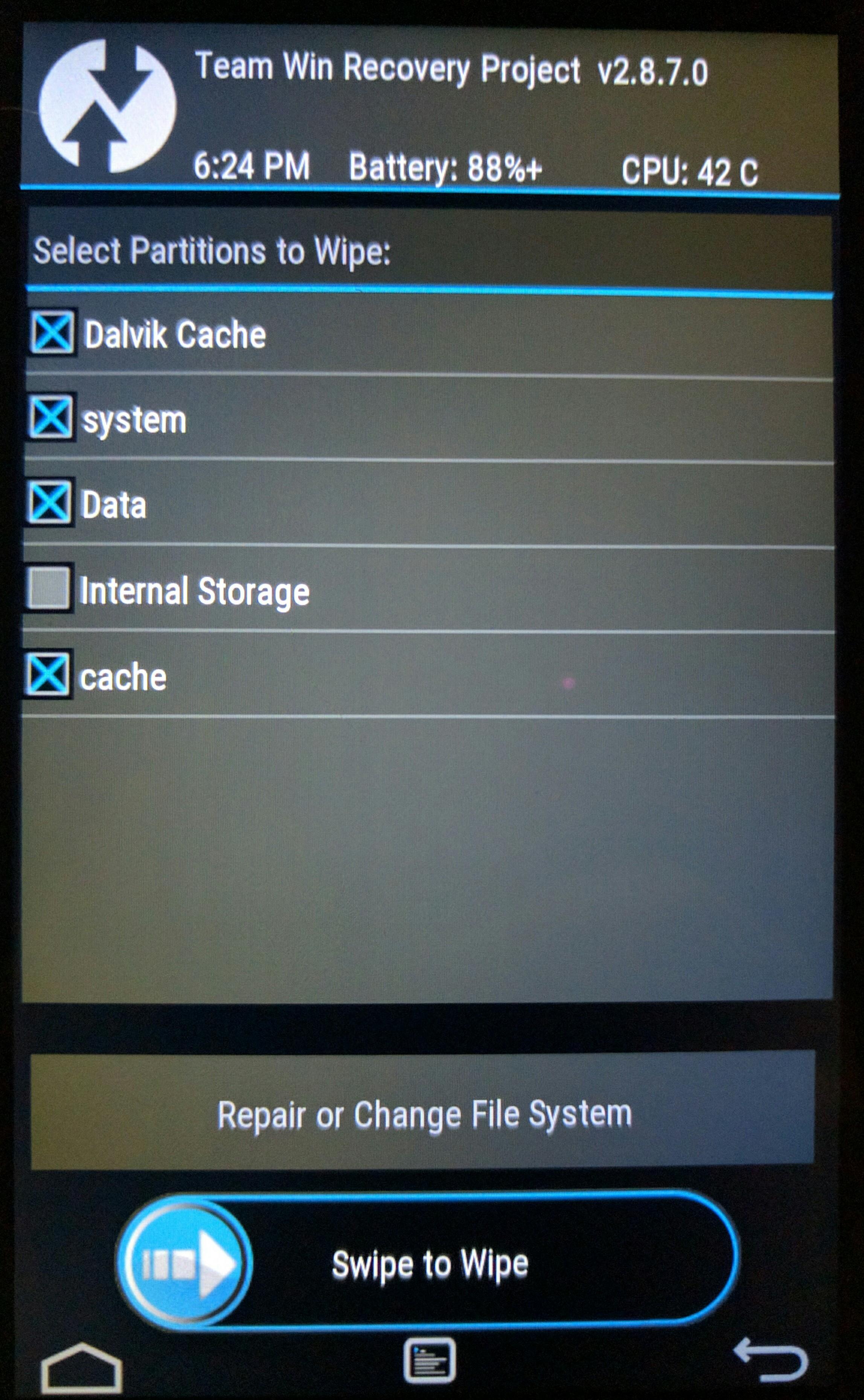 Instalar Remix OS en Nexus 9 > fireroot