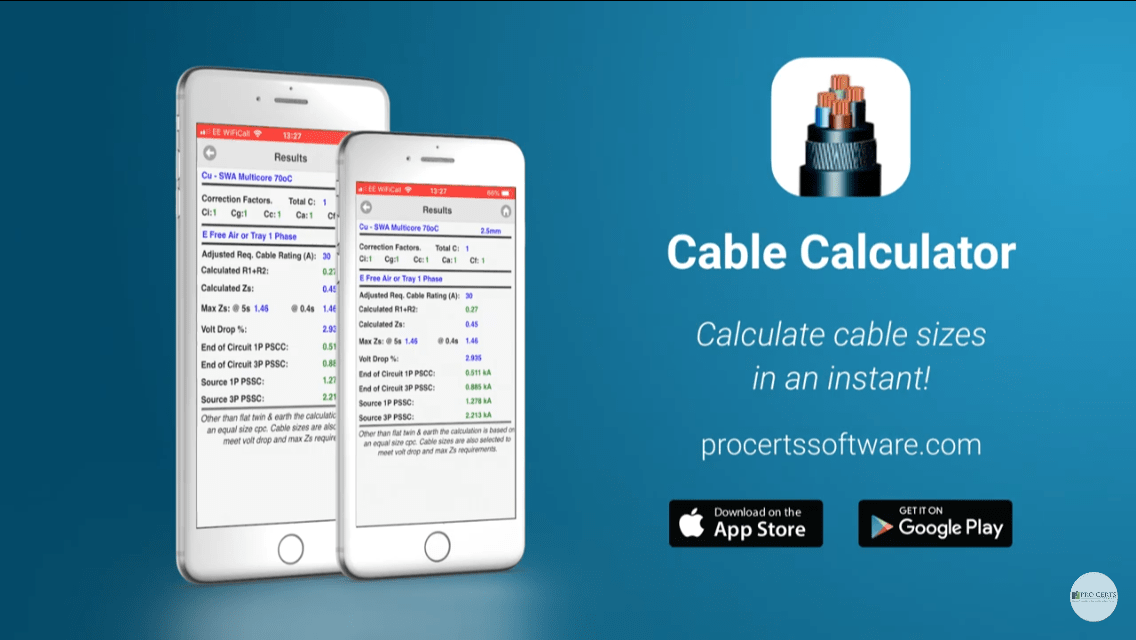 Cable Calculator App Updated Pro Certs Software