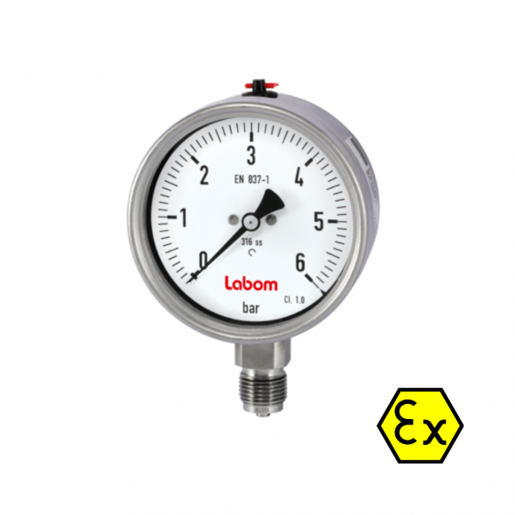 Labom Bourdon Tube Pressure Gauge BA4200/BA4300 Process Instruments