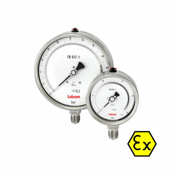 Labom Bourdon Tube Pressure Gauge BA6300 Process Instruments