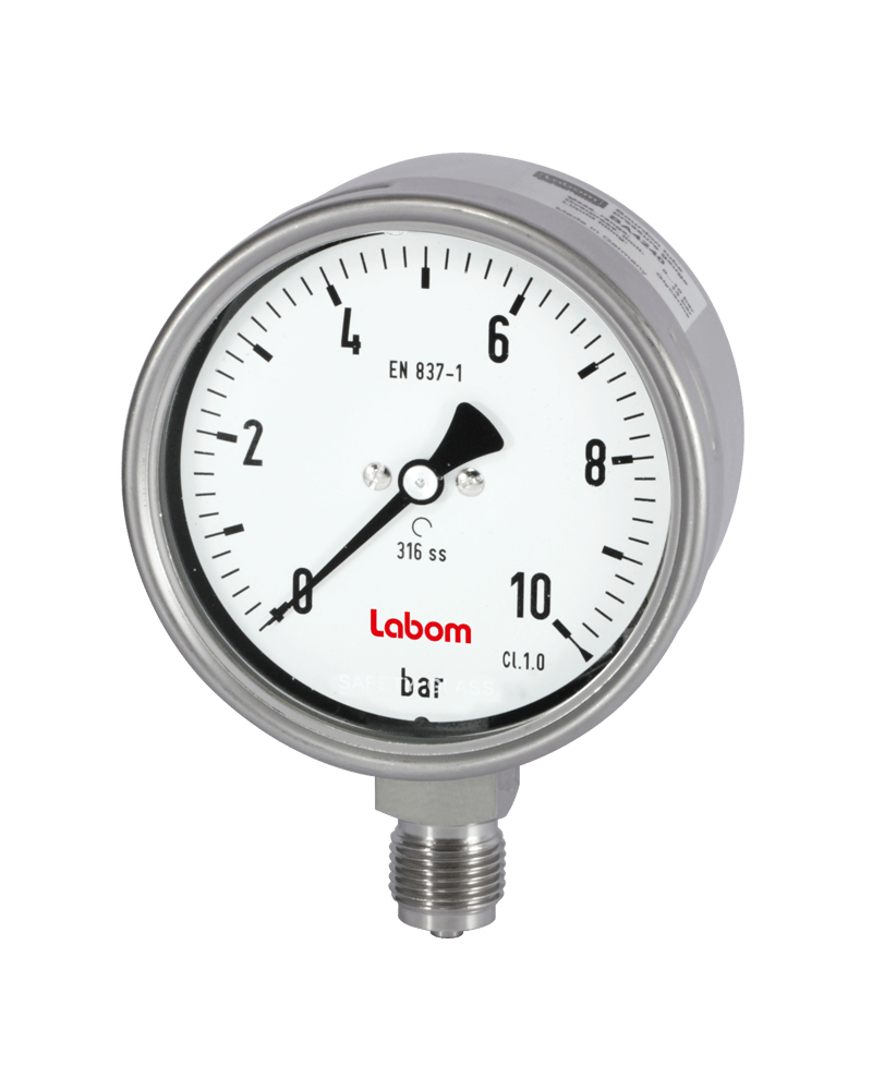 Labom Bourdon Tube Pressure Gauge BA4240/BA4340 Process Instruments