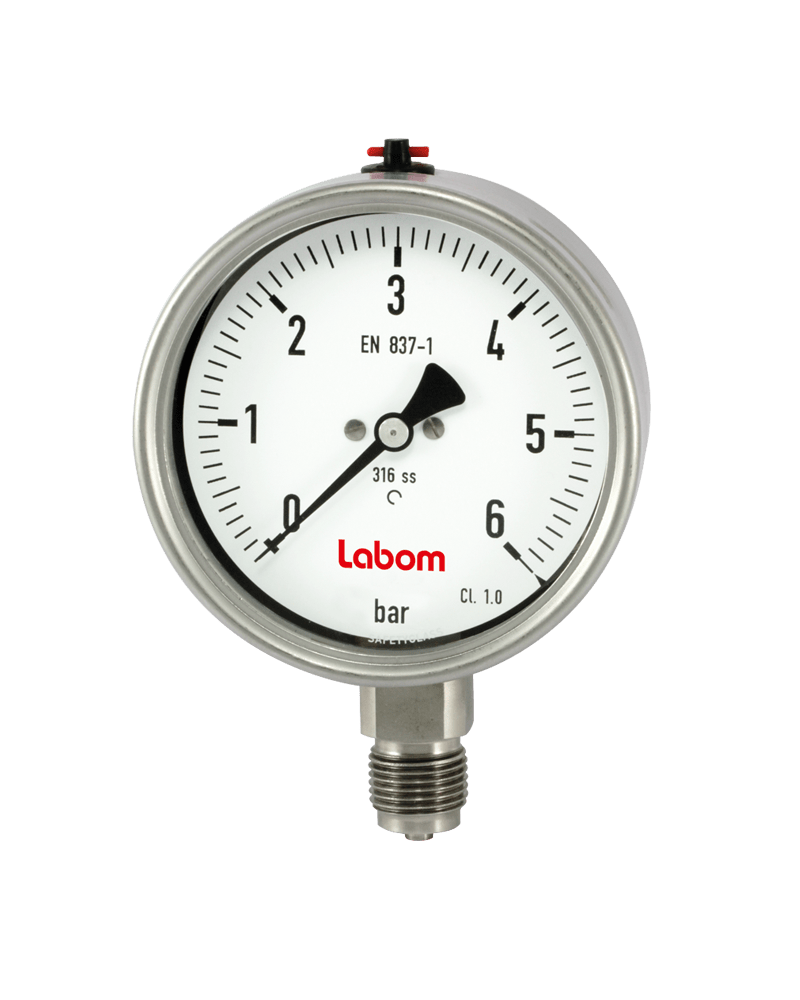 Labom Bourdon Tube Pressure Gauge BA5200 Process Instruments