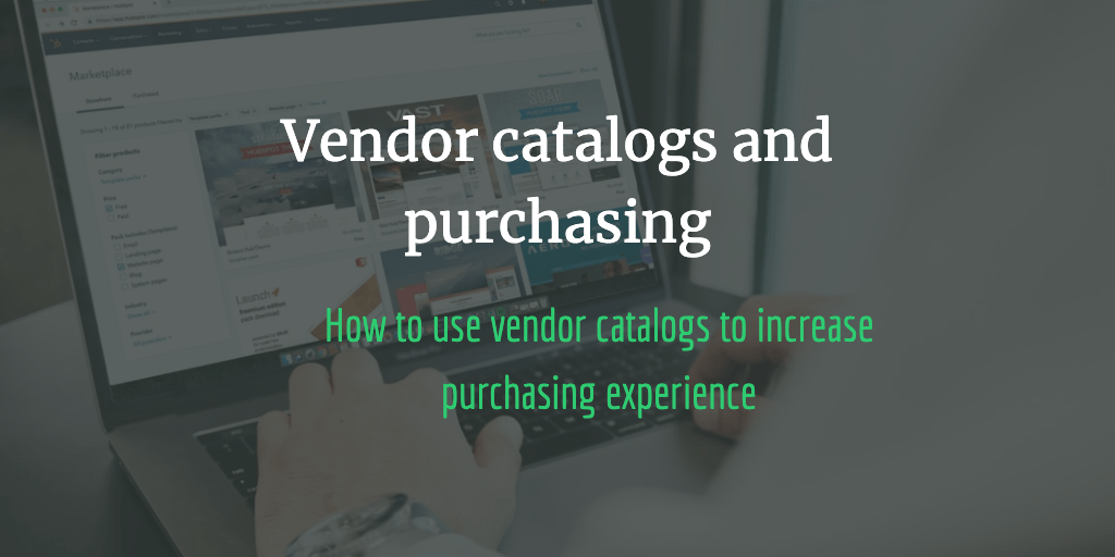 Vendor catalogs and purchasing experience ProcureDesk