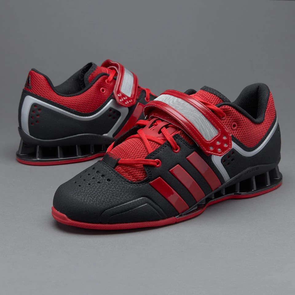 adidas Adipower Weightlifting Mens Shoes Black/Red ProDirect Running