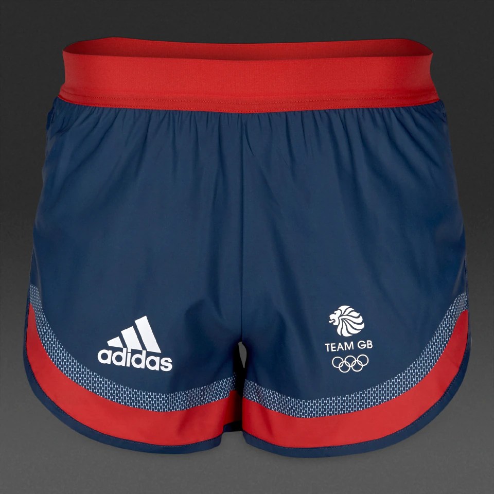 adidas Team GB Split Short Mens Night Indigo Mens Clothing AZ2628