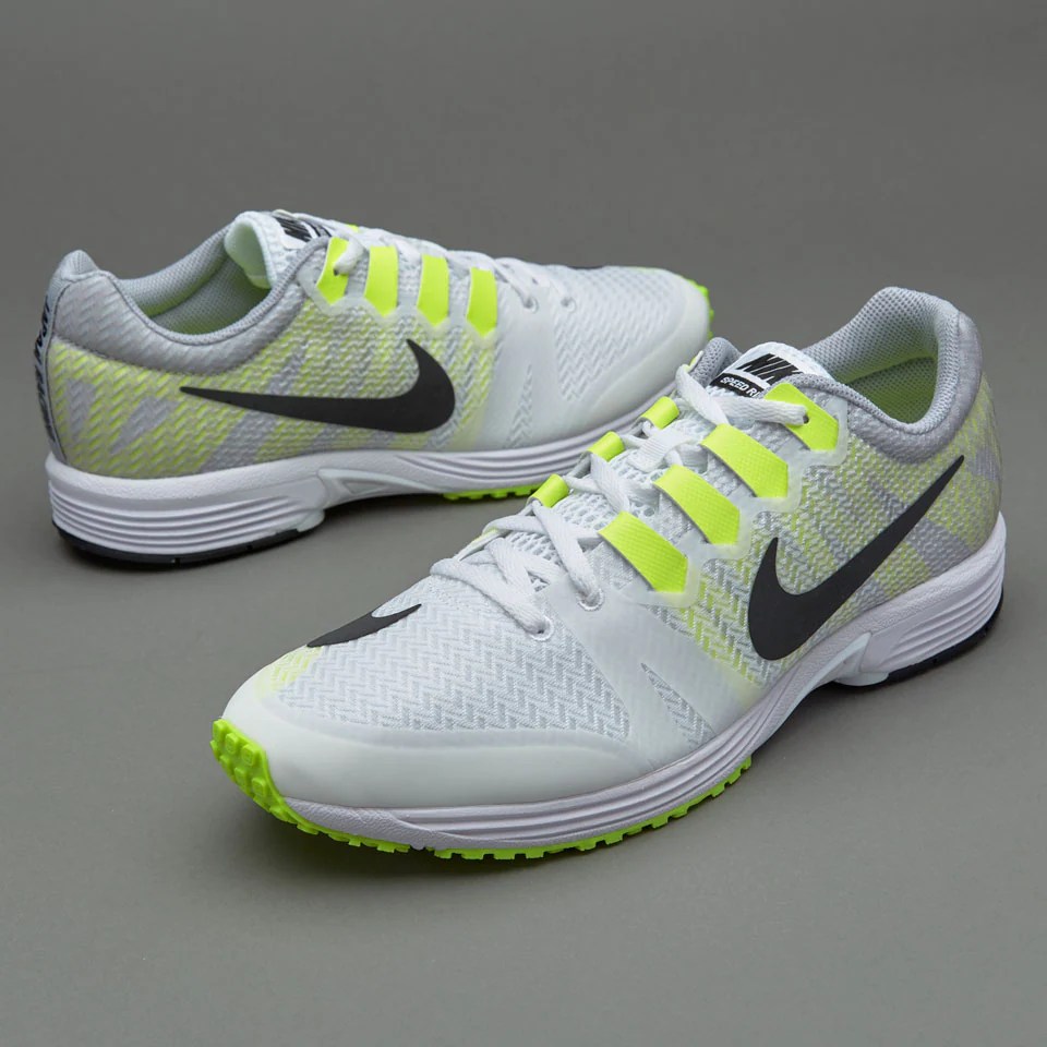 Nike Unisex Air Zoom Speed Rival 5 White/BlackVolt Mens Shoes