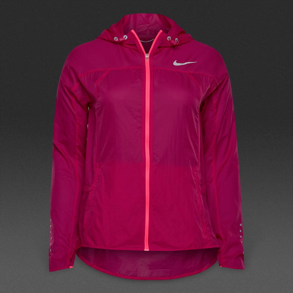 Nike Womens Impossibly Light Hooded Jacket Sport Fuchsia/Racer Pink