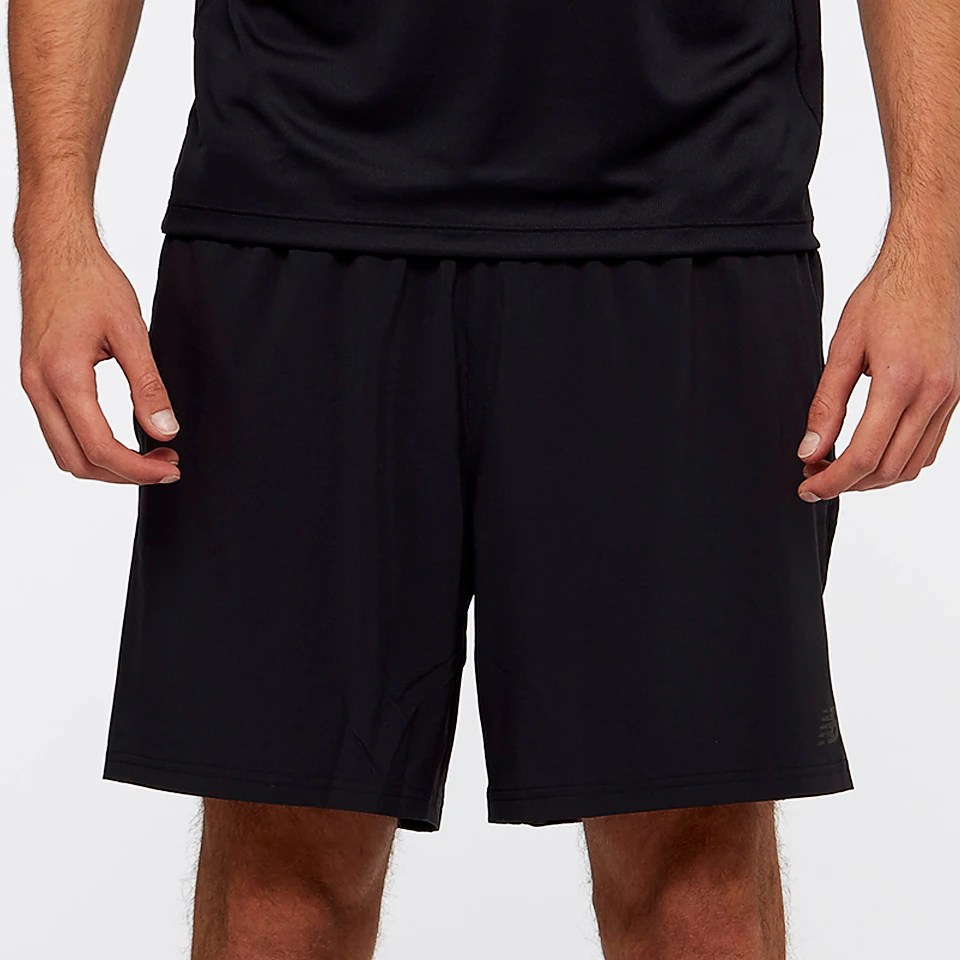 New Balance 7 Inch 2In1 Woven Performance Shorts Black Mens