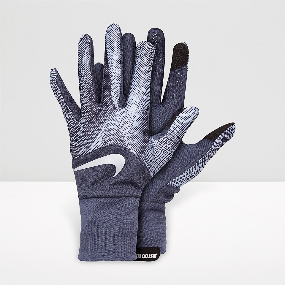 Nike Womens DriFit Tempo Run Gloves 2.0 Thunder Blue/hydrogen Blue/Silver Accessories RG