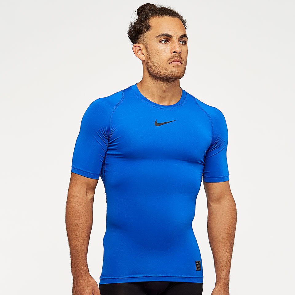 Nike Pro Shortsleeve Compression Top Game Royal/Black/Black Mens