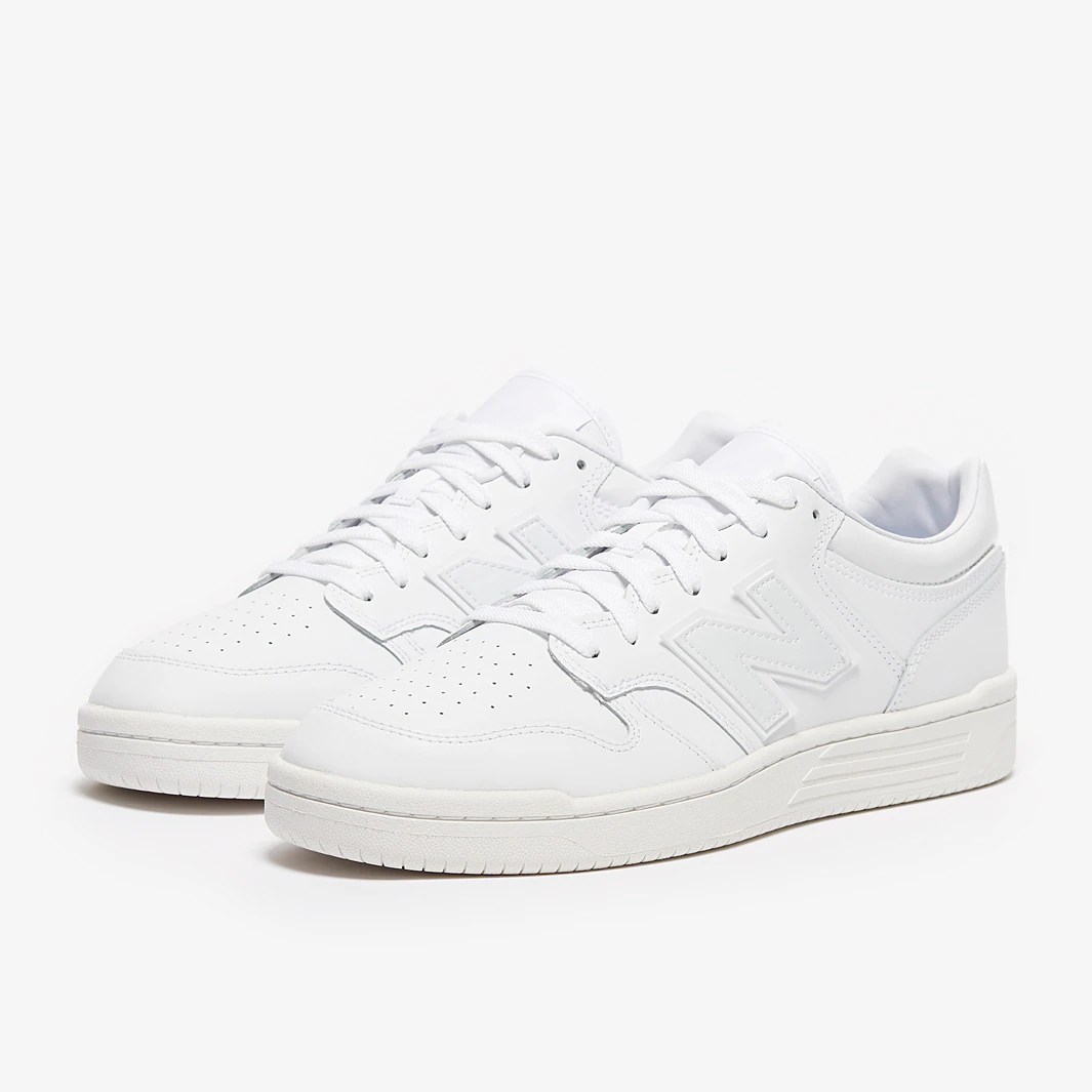 New Balance 480 White/White Trainers Mens Shoes ProDirect Running