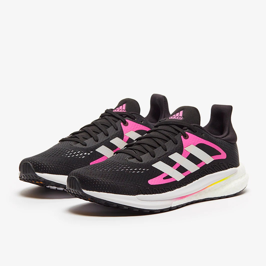 adidas Womens Solar Glide 3 Core Black/Ftwr White/Screaming Pink
