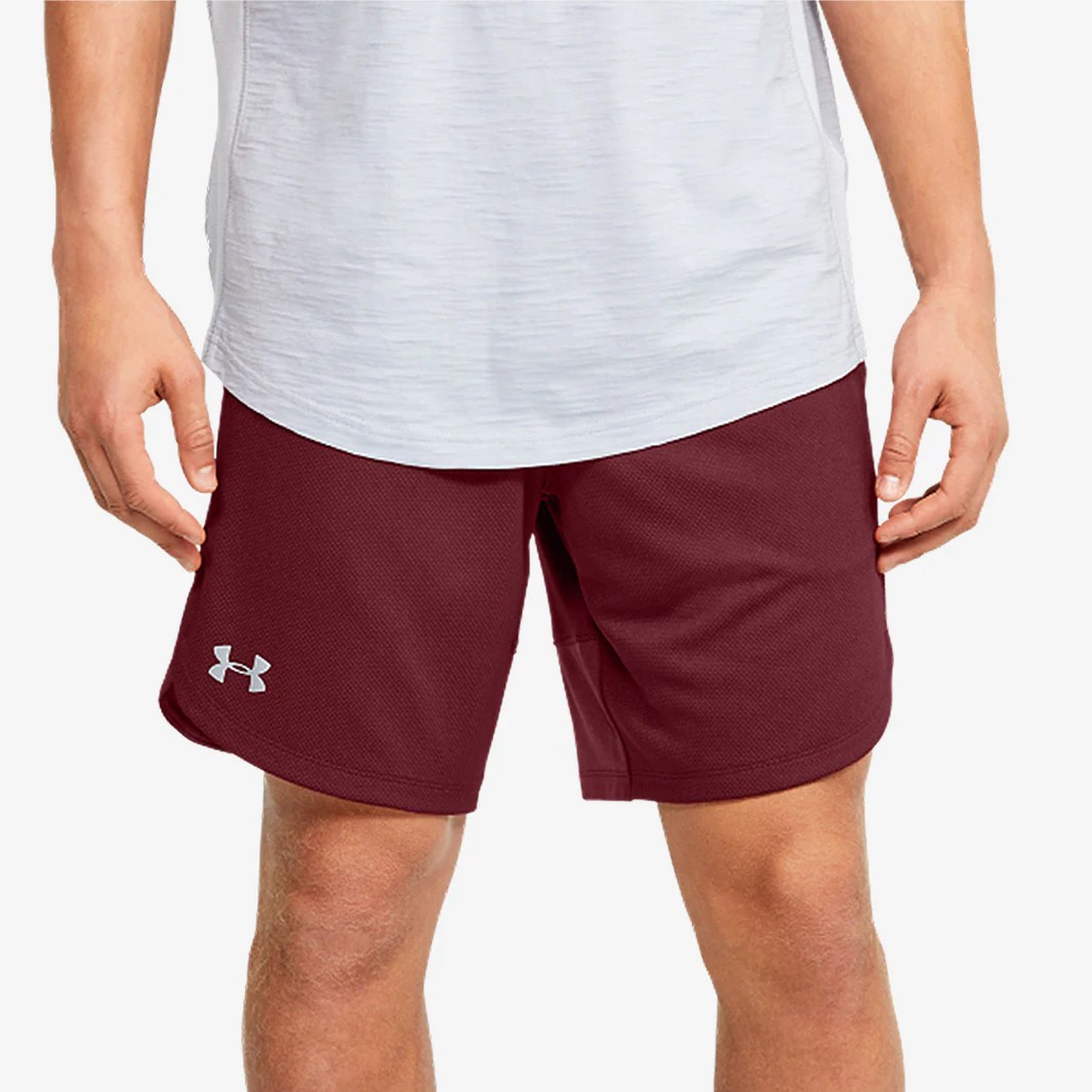 Under Armour Training Knit Short Red Mens Clothing ProDirect Running