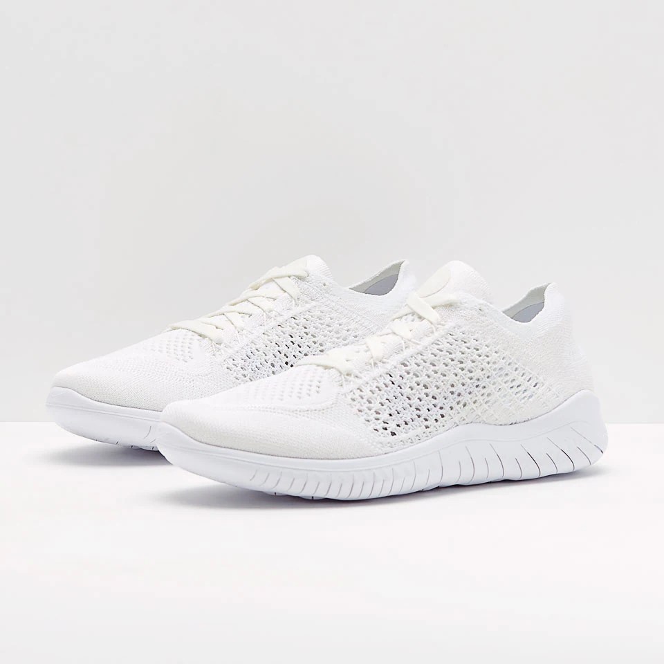 Nike Womens Free Run Flyknit 2018 White/White Womens Shoes 942839