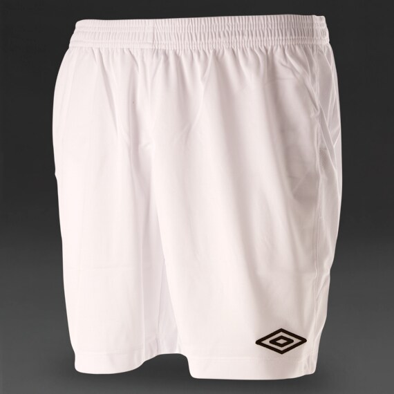 Mens Football Teamwear Umbro Match Knit Shorts White/White Pro