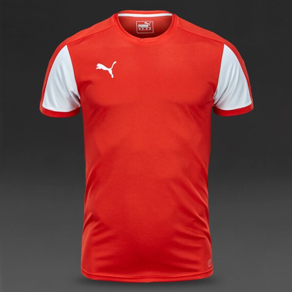 Mens Football Teamwear Puma SS Jersey Puma Red/White ProDirect