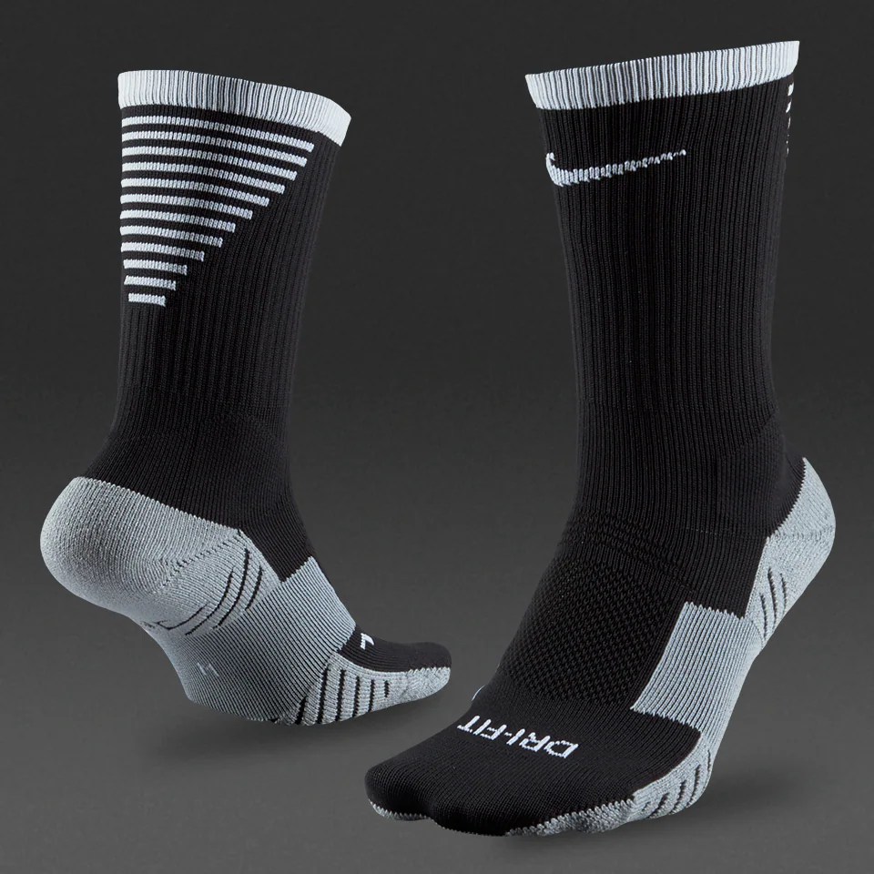 Nike Stadium Soccer Crew Socks Mens Clothing Socks Black/White