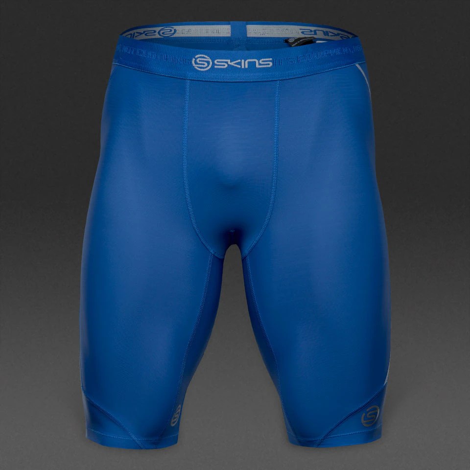 Skins Mens Long Tights Mens Base Layer Royal Blue ProDirect Soccer
