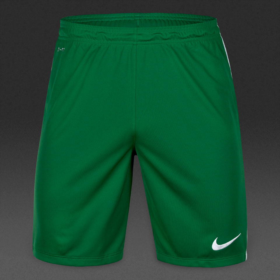 Nike Youths League Knit Shorts Junior Football Teamwear Pine Green
