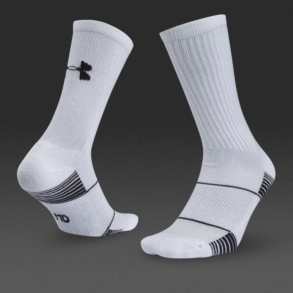 Under Armour Team Crew Mens Clothing Socks White ProDirect Soccer
