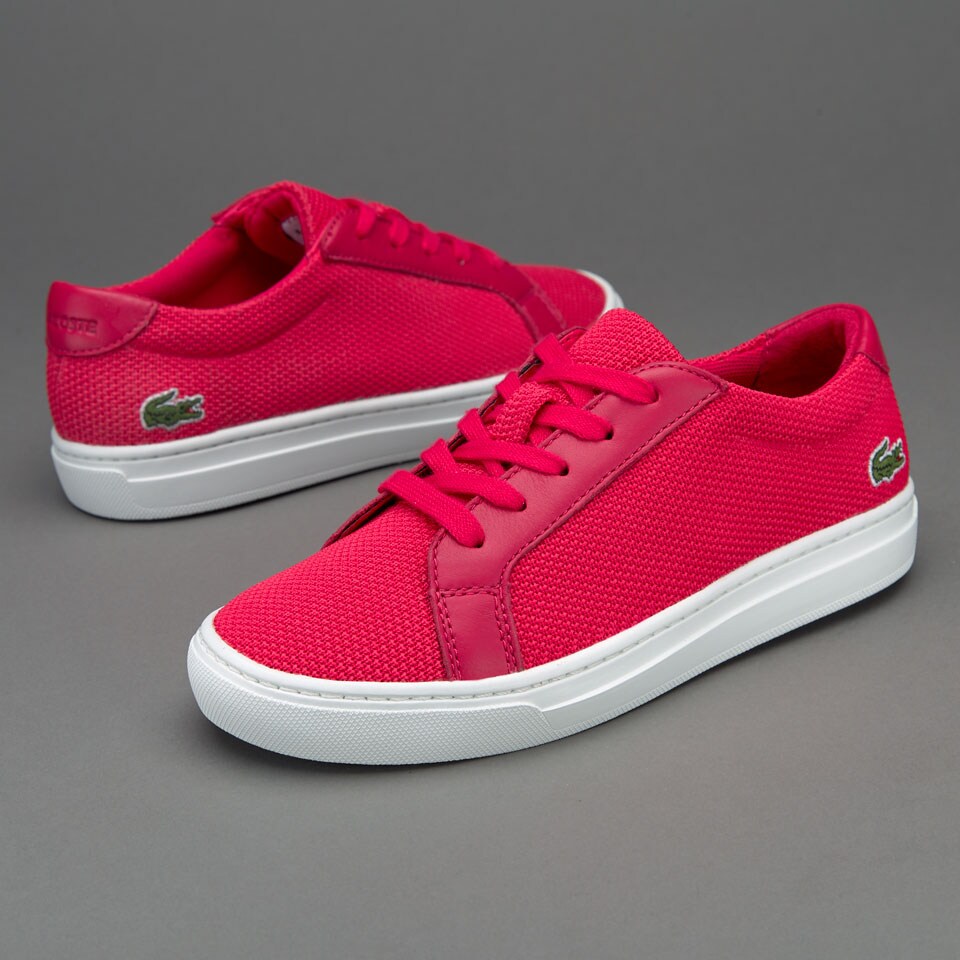 Girls Shoes Kids Lacoste L.12.12 Dark Pink 733CAC10131S9 Pro
