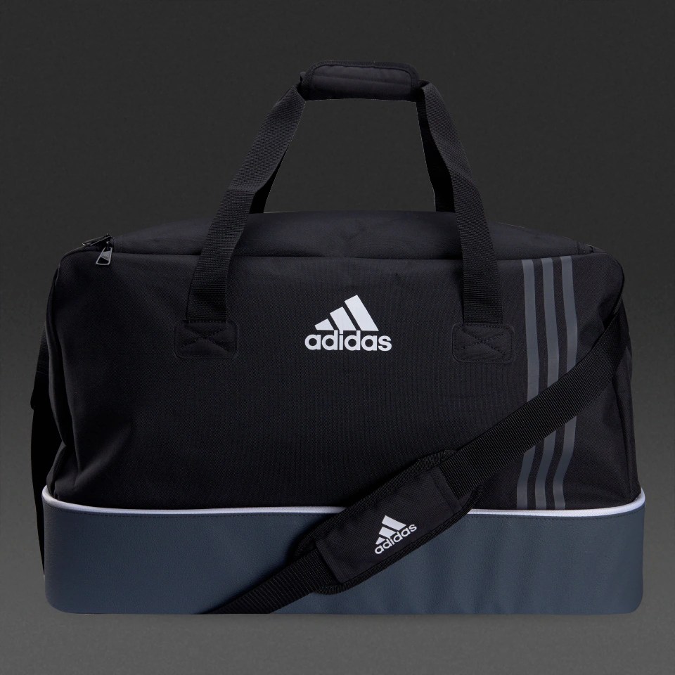 adidas Tiro Team Bag Bottom Compartment Large Black/Dark Grey/White Bags & Luggage Team