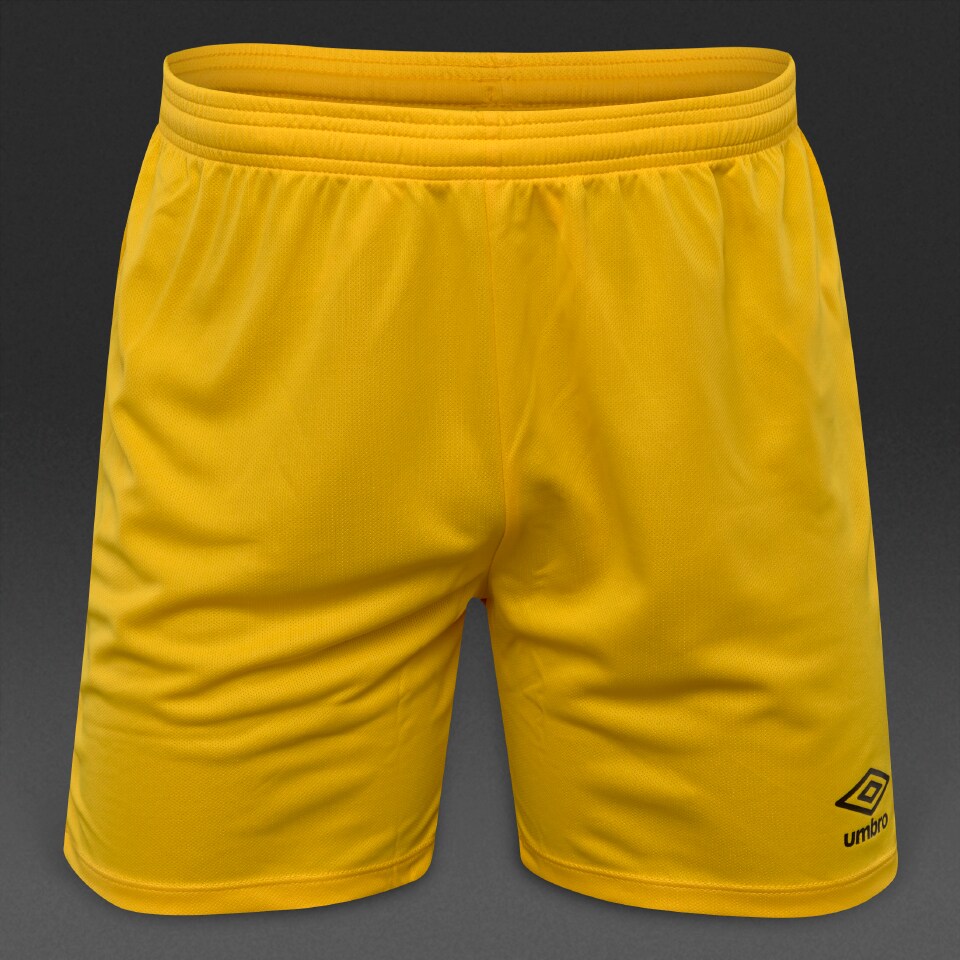 Umbro Club Shorts Mens Football Teamwear 64505U0LH Yellow Pro