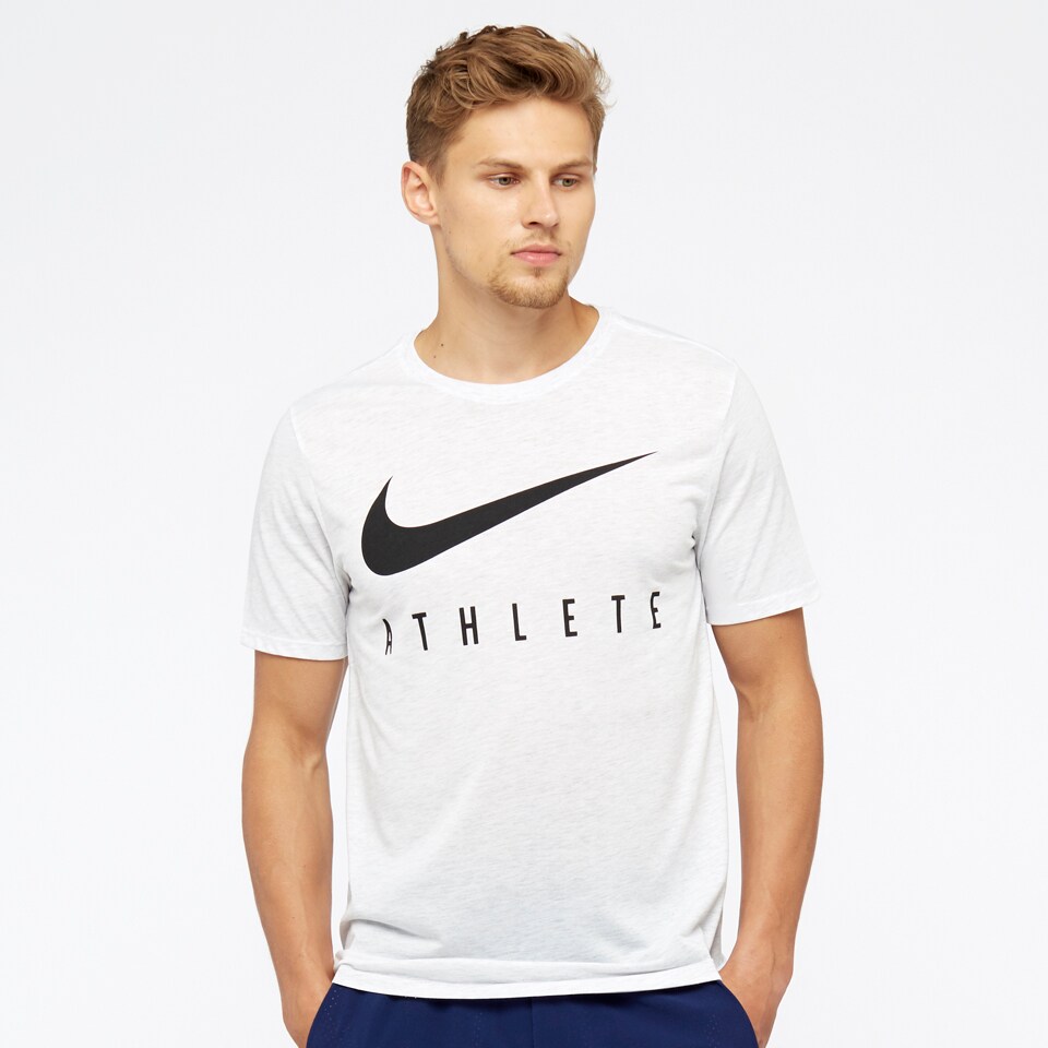 TShirt Nike Mens Dry Athlete Gris Noir Vêtements performance