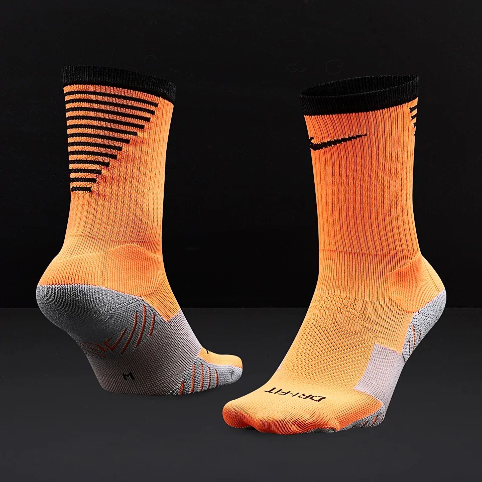 Nike Squad Crew Socks Total Orange/Black Mens Clothing SX5345803