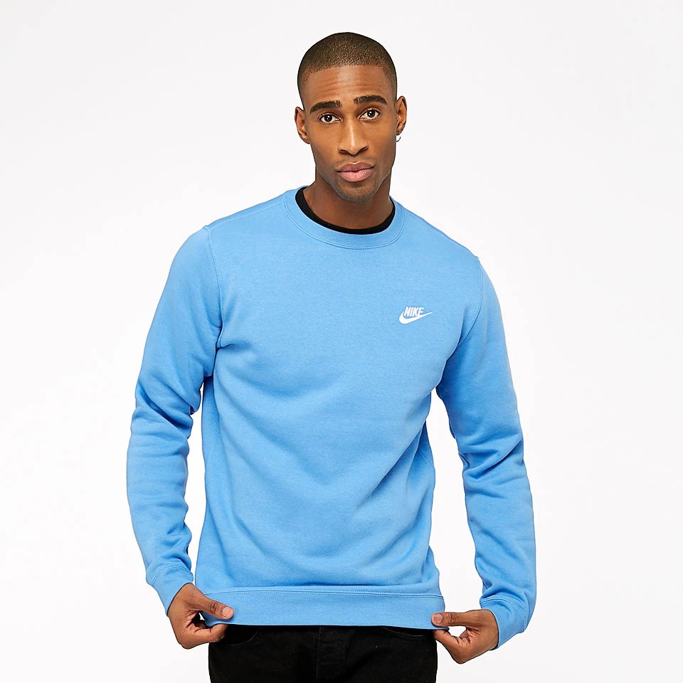 Mens Clothing Nike Sportswear Crew Fleece Club University Blue