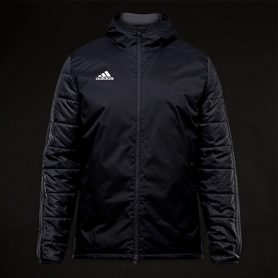adidas Jacket18 Winter Jacket Black/White Mens Football Teamwear