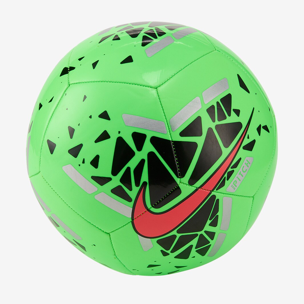 Nike Pitch Footballs Training Green Strike/Black/Laser Crimson