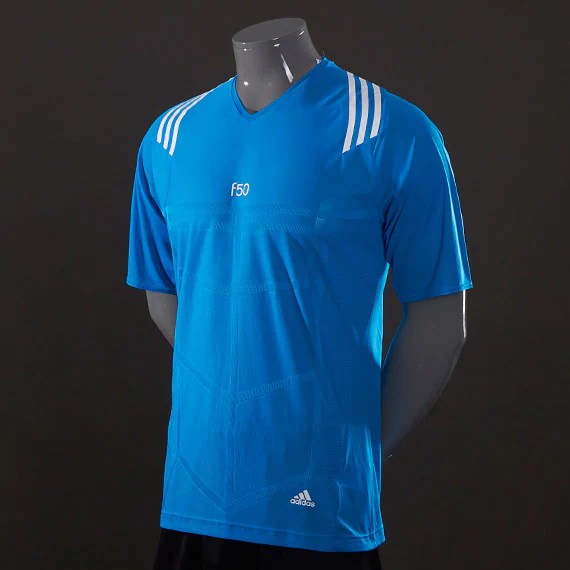 adidas adiZero F50 Training TShirt Mens Football Clothing Solar Blue ProDirect Soccer
