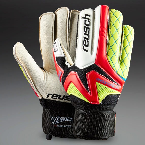 Reusch Goalkeeper Gloves Reusch Waorani RG Finger Support Goalie Gloves Goalkeeping Fire