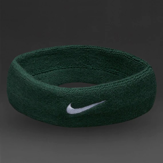 Nike Swoosh Headband Football Accessories Green ProDirect Soccer