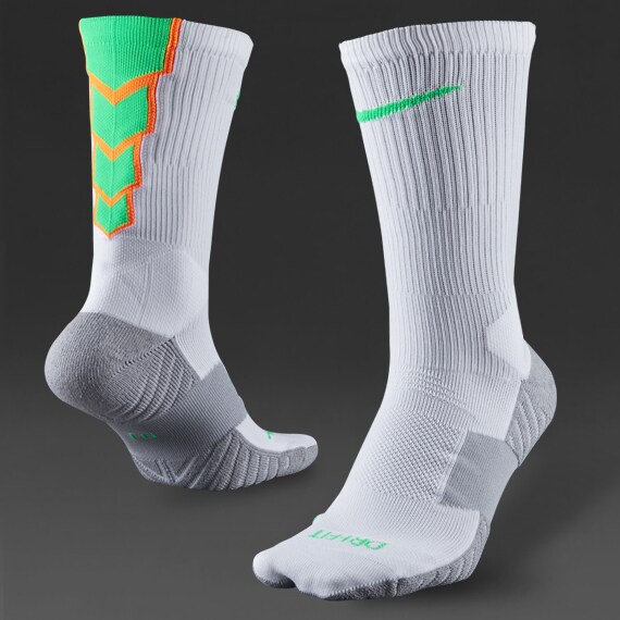 Mens Clothing Nike Stadium Football Crew Socks White/Wolf Grey