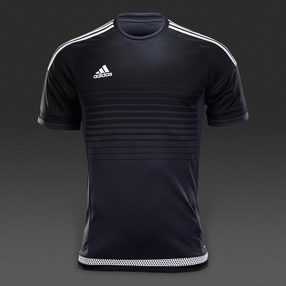 Mens Football Teamwear adidas Campeon 15 Short Sleeve Jersey Black