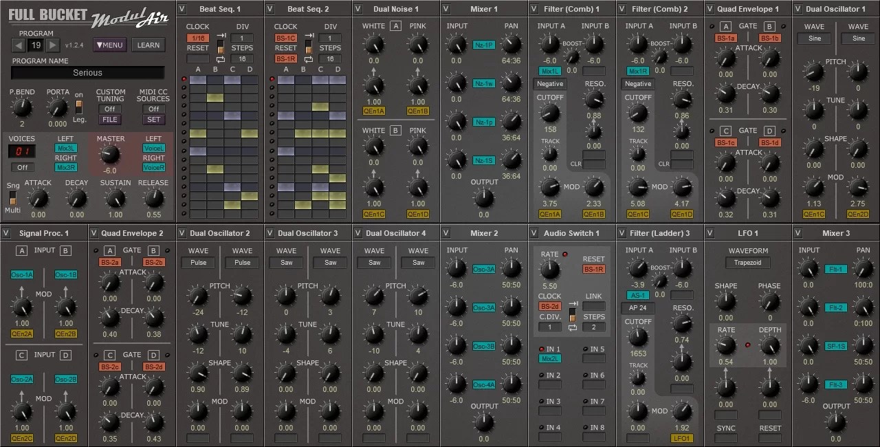 ModulAir Top Free Synth VST Plugin with 55 Presets