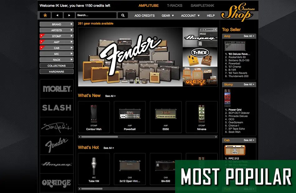 IK Multimedia Amplitube Custom Shop Producer Sphere