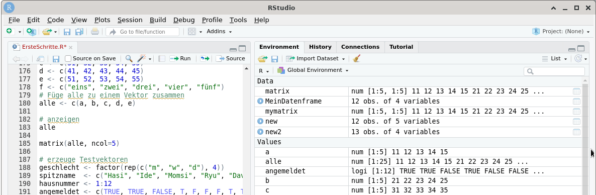 Kapitel 4 Grundlegende Befehle in R Statistik mit R und RStudio