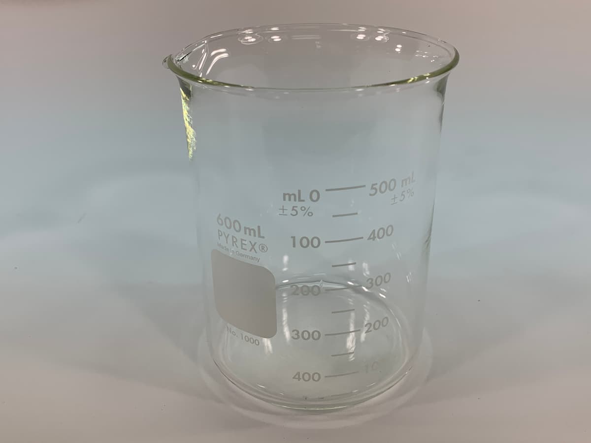 Glass Beaker, 600 ML / 000140004 Process Equipment & Supply, Inc.