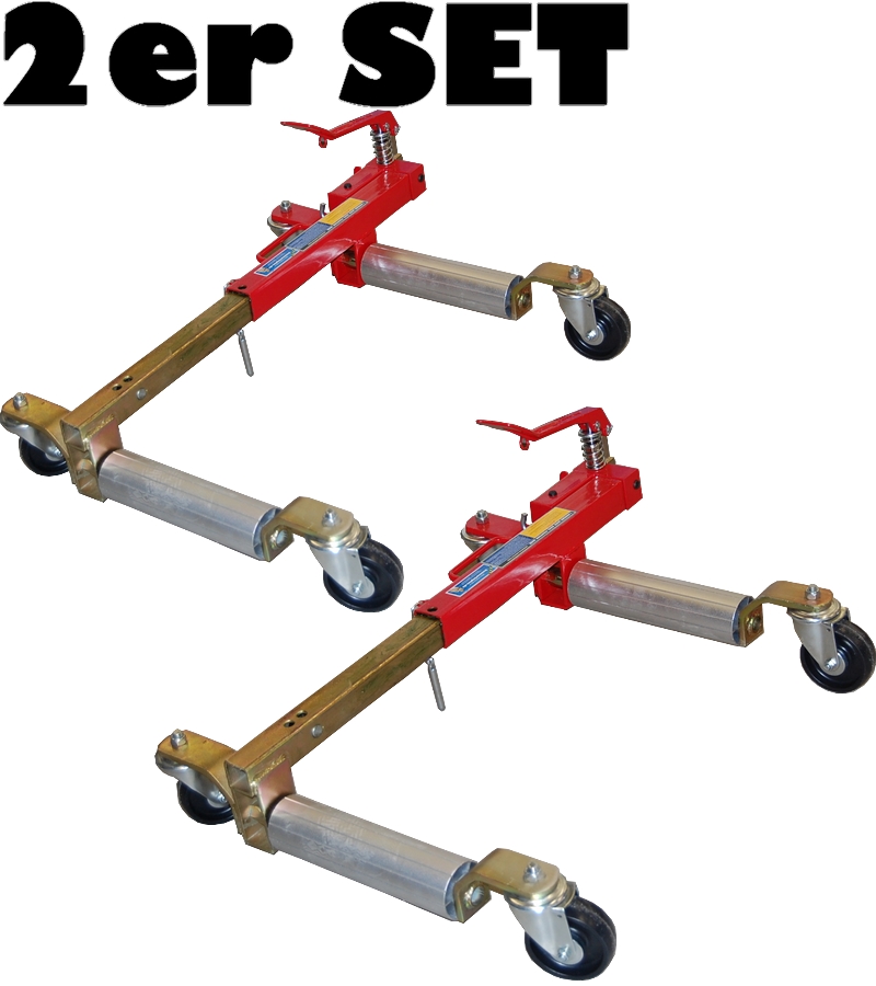 2x Rangierhilfe Wagenheber Rangierheber PKW Auto Rangierroller