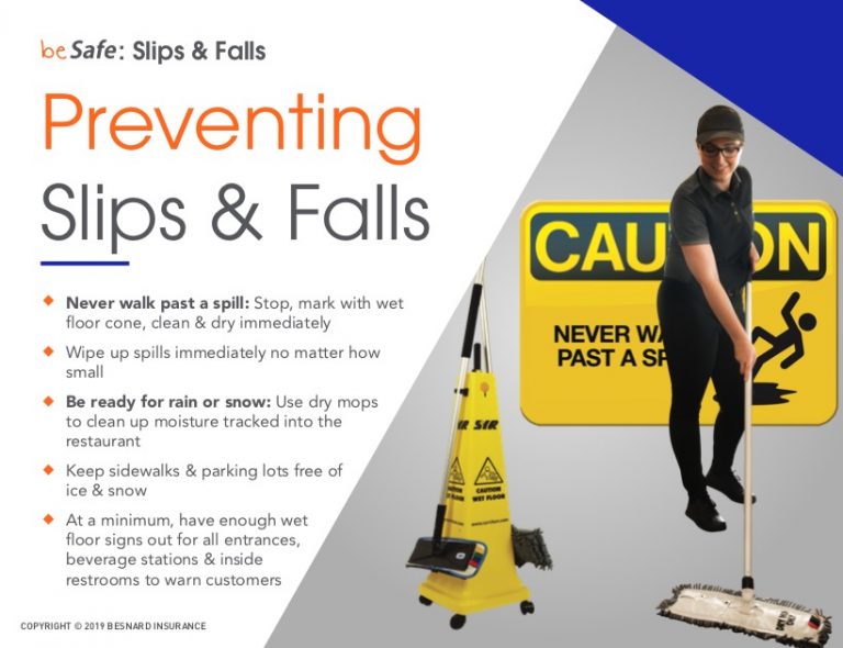 FREE POSTER Preventing Slips & Falls Profiting From Safety
