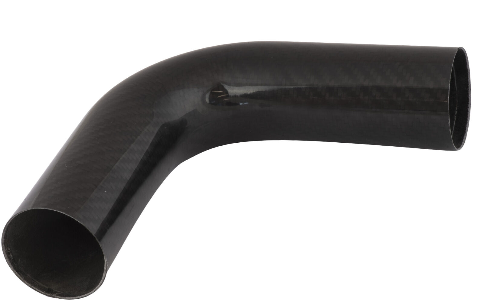 Carbon Fibre Air Intake Tube 3.50in. 90 Degree Elbow Proflow