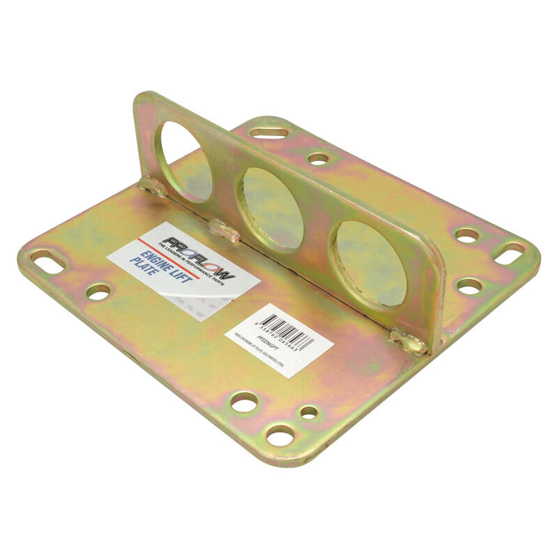 Engine Lift Plate, Gold Iridited, Steel, Fits Most 2Barrel and 4